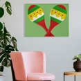 thumbnail image 3 of Chilfamy Maracas Theme Canvas Wall Decor for Bathroom - Modern Canvas Prints Wall Art for Home Decoration - Ready To Hang Room Art Decor Accessories 16x12in, 3 of 6