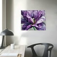 thumbnail image 4 of JRXY  Purple Flower Canvas Wall Art, Set of  Floral Picture Canvas Print Wall Decor for Home Living Dining Room Bathroom,  pattern3, 4 of 6
