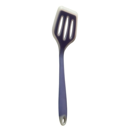 

2PCS Spatula Slotted Cooking Turner Silicone Frying Hollow Scoop Flipper Kitchen Accessory Purple