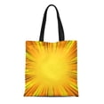 thumbnail image 1 of JSDART Canvas Tote Bag Abstract Comic Book Flash Explosion Radial Lines Bright Black Reusable Shoulder Grocery Shopping Bags Handbag, 1 of 1