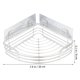 thumbnail image 2 of Corner Shower Caddy Stainless Steel Wall Mounted Shelf with Bathroom Storage Organizer, 2 of 4