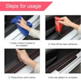thumbnail image 3 of 4 Pieces Door Sill Protection, Universal Auto Car Door Sill Protection, Car Door Threshold Sticker, Anti-Dirt Car Door Bars Soft Rubber PVC（Red）, 3 of 5