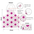 thumbnail image 7 of Pioneer Flower Floral Print Pattern Apron-Garden Aprons for Women with Pockets-Cotton Linen Waterproof Kitchen Cooking Gardening Aprons Adjustable for Kitchen,Cooking,BBQ and Salon 33x27 Inch, 7 of 7