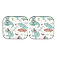 thumbnail image 5 of Lsque Music Lover Dinosaur 2 PCS Windshield Sun Shade | CarFoldable Window Covers | Car Accessories Reflect UV for Universal Cars SUV Truck | Small, 5 of 7
