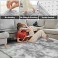 thumbnail image 4 of UNTIMATY 9ft x 12ft Area Rug, Soft Fluffy Area Rugs for Living Room Bedroom Kids Room Decor Carpet, Light Gray, 4 of 7