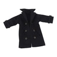 thumbnail image 1 of arctrm 1 12 Scale Action Figure Trench Coat Miniature Clothing Dress Up Accessory for 6 Black, 1 of 10