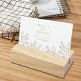 thumbnail image 6 of 10 Pack Wooden Sign Holders for Wedding & Events - 2.3" Rustic Table Number Stands for 1/8" Acrylic Sheets, Place Card Holders for Menus, Retail Signs & Party Decor, 6 of 7