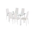 thumbnail image 4 of Topline Home Furnishings White 5pc Dining Set, 4 of 4