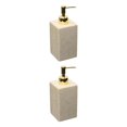 thumbnail image 3 of kurtrusly Practical Pump Bottle Shampoo Dispenser for Home Kitchen Grave 500ml 2Set, 3 of 6