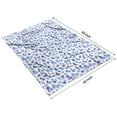 thumbnail image 4 of Light Blue Butterfly Purple Pattern Blanket,Comfortable Soft Flannel Throw Blanket,All Season,Warm Lightweight Blankets for Sofa Bed Couch Living Room Chair,40"x50", 4 of 4