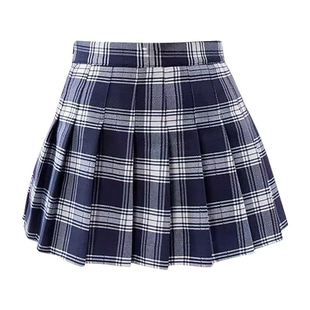 Gibobby faldas para mujer invierno para mujer Falda plisada a