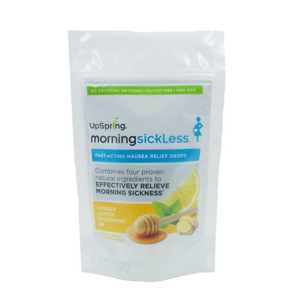 UpSpring Morning SickLess Nausea Relief Drops with B6, Ginger, Mint