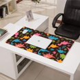 thumbnail image 3 of Long Mouse Pads for Desk,DarkBrown Cartoon Dinosaurs Colorful Plants Desk Mats on Top Of Desks, Desk Mouse Pad Extra Large with 3mm Non-Slip Base and Stitched Edge for Gaming,Work,Home 31.5"x15.7", 3 of 5
