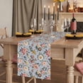 thumbnail image 2 of Table Runners 70 Inches Long Dress Scarves, Vintage Spring Floral Farmhouse Coffee/Dining/Kitchen Table Decor, Holiday Table Runner, Farmhouse Flowers Blue Vintage 13x70 Inch, 2 of 9