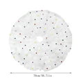 thumbnail image 3 of Nkmbld Large Christmas Tree Skirts White Mesh Colorful Pleated Christmas Tree Collar Cake Tree Skirt Wedding Dress for Indoor Outdoor Christmas Decorations, White, 3 of 9