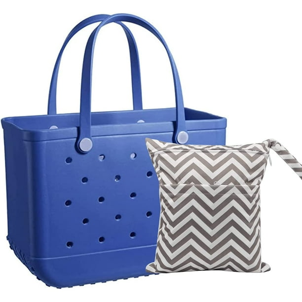 DabuLiu Rubber Beach Bag With Swim Wet Bag,Waterproof Sandproof