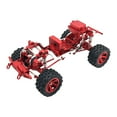thumbnail image 4 of Chasis de carrocería de coche RC 1/12 con ruedas, fácil de instalar, piezas de montaje profesionales para bricolaje para coche de orugas H12Y a escala Rojo, 4 of 9