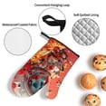 thumbnail image 3 of Naloa Space Skeleton Art Oven Mitts and Pot Holders 4 pcs Set, Cooking Baking Grilling Kitchen Oven Glove for Cooking, 3 of 6