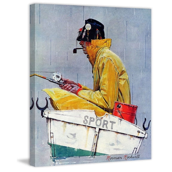 "Sport Saturday Evening Post Cover" by Norman Rockwell Painting Print on Canvas