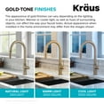 thumbnail image 6 of KRAUS Oletto Modern Industrial Pull-Down Single Handle Kitchen Faucet in Brushed Gold, 6 of 16