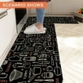 thumbnail image 5 of Teal Marble Diatomaceous Earth Bath Mat Rug-Rubber Non Slip Quick Dry Super Absorbent Turquoise Bathroom Rugs for Bathtub Shower Room Sink ( 17" L x 27" W ,Green ), 5 of 6