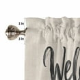 thumbnail image 5 of Duck Kitchen Curtains Valances and Tiers Set of 3 Welcome Tier Curtains and Valance Rod Pocket Valance Curtains Set for Kitchen Bathroom Small Windows 27.5"W x 36"L (Pack of 3), 5 of 8