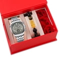 thumbnail image 2 of Poedagar Mens Watch Bussiness Quartz Stainless Steel Waterproof Date Chronograph Male Watches Bracelets, 2 of 6