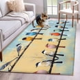 thumbnail image 3 of 4x6 Washable Area Rug, Bird Non-Slip Rectangle Rug for Living Room Office, Colorful Animal Indoor Accent Floor Mat for Home Decor, 3 of 9