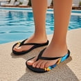 thumbnail image 5 of Psesaysky Boys Girls Flip Flops Sandals Blue Dragon Print Water Park Summer Beach Swim Pool Shoes for Kids Indoor and Outdoor Size 10, 5 of 7