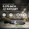 thumbnail image 2 of Master Mechanic Air Ratchet with Die Cast Aluminum Housing & Rubber Handle, 2 of 2
