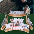 thumbnail image 3 of Fugocen Curved Wooden Playing Card Holder, 4-Pack, Suitable for Adults, Seniors, and Kids, 3 of 6
