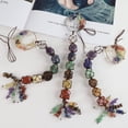 thumbnail image 4 of Adorno colgante iStone de cristal con forma de árbol de la vida de 7 chakras, 4 of 8