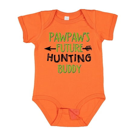 

Inktastic Pawpaws Future Hunting Buddy Gift Baby Boy or Baby Girl Bodysuit