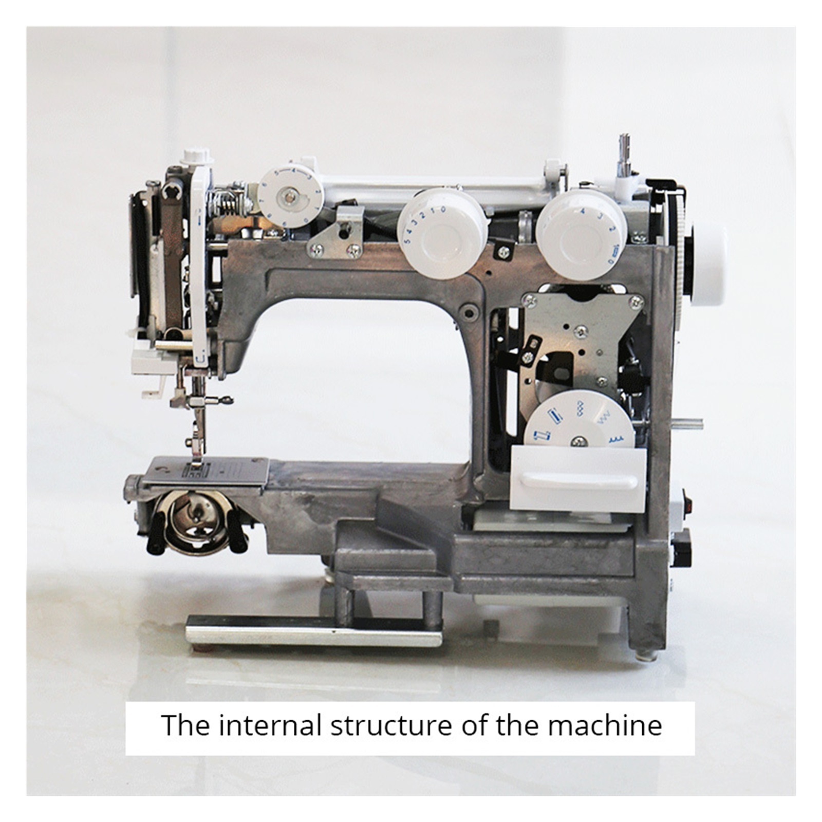 Heavy Duty Sewing Machine, 8 Built-in Stitches, Metal Frame, Twin Needle, Multifunctional Household Sewing Tools