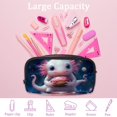 thumbnail image 4 of PhooArto Pencil Case, Cute Axolotl Donuts Galaxy Large Capacity Pencil Pouch Stationery Pen Bag, 4 of 7