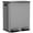 Gray, variant on EDX 2 x 8.3 Gallon Dual Garbage Recycle Trash Can with Lid, Inner Buckets for Kitchen, Stainless Steel, Sliver