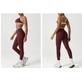 thumbnail image 4 of PISONIC Women's Workout Sets 2 Piece - Seamless Cross Yoga Leggings and Sports Bra Gym Outfits Activewear Matching Set, 4 of 6