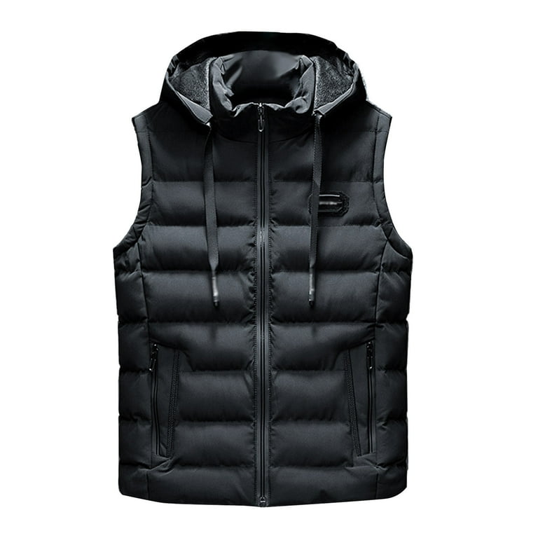Plain black vest mens best sale