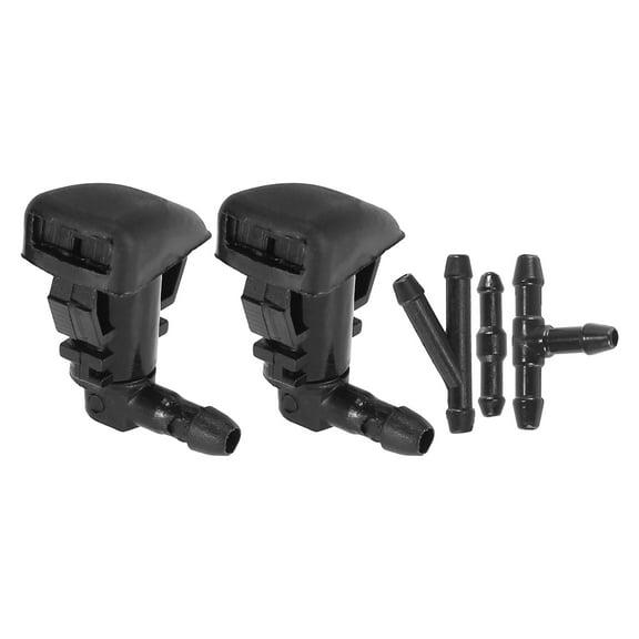 Motoforti Windshield Washer Nozzle Kit 8S4Z17603AA for Ford Fusion with 3 Hose Connector 1 Set