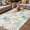 Multicolor, variant on Teal Red Jellyfish Coastal Outdoor Rug for Patio/Deck/Porch, Non-Slip Large Area Rug 5 x 8 Ft, Summer Beach Coral Starfish Nautical Indoor Outdoor Rugs Washable Area Rugs, Camping Rug Carpet Runner