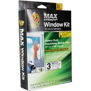 Duck MAX Strength Heavy Duty Insulating Film Window Kit, 3-Window, 62-Inch x 126-Inch, Indoor, 284351