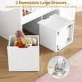 thumbnail image 5 of Homfa 6 Cube Toy Storage, Cube Organizer with Sliding Rack, 3 Drawer Kids Bookcase and Bookshelf, White, 5 of 7