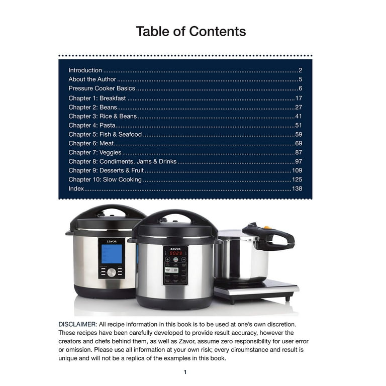 Zavor cookbook discount