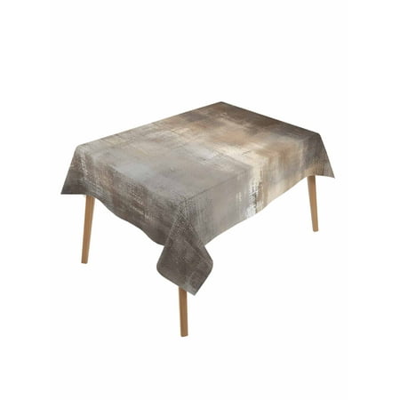 Brown Ombre Table Cloth Modern Abstract Oil Painting Art Waterproof Tablecloth for Rectangle Tables Reusable Washable Fabric Table Cover for Restaurant Kitchen Dining Tables 52 x70 Brown Ombre Table Cloth Modern Abstract Oil Painting Art Waterproof Tablecloth for Rectangle Tables Reusable Washable Fabric Table Cover for Restaurant Kitchen Dining Tables 52 x70