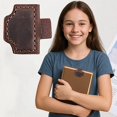 thumbnail image 1 of Custom Mark Bookmark With Pen Holder Personalized Leather Pen Holder Bookmark Customized Leather Bookmarks For Reading Women Book Lovers Notebook, 1 of 7