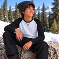 thumbnail image 7 of Quad Seven Boy's Thermal Top - 2 Pack Waffle Knit Crewneck Pullover Long Sleeve Shirts for Boys 8-18, 7 of 7