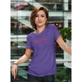 thumbnail image 2 of Love You Mom Red Lineart Shaped T-Shirt Women -Image by Shutterstock, Female Small, 2 of 4