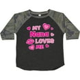 thumbnail image 3 of Inktastic Valentine's Day My Nana Loves Me Hearts and Lips Boys or Girls Toddler T-Shirt, 3 of 5