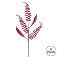 thumbnail image 3 of Vickerman 33" Mauve Fern Leaf Glitter Artificial Christmas Spray. Includes 6 sprays per pack., 3 of 3