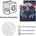 thumbnail image 5 of Patriotic Flannel Blanket with American Eagle and Flag Design Bold and Cozy Perfect for Kids and Adults Ideal for Home Travel and Outdoor Use 50x60 Inches, 5 of 5